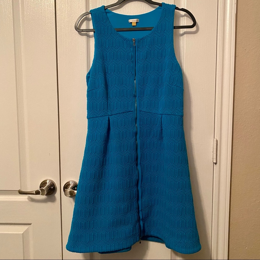 EUC Anthropologie Leifsdottir Blue Dress, size 12